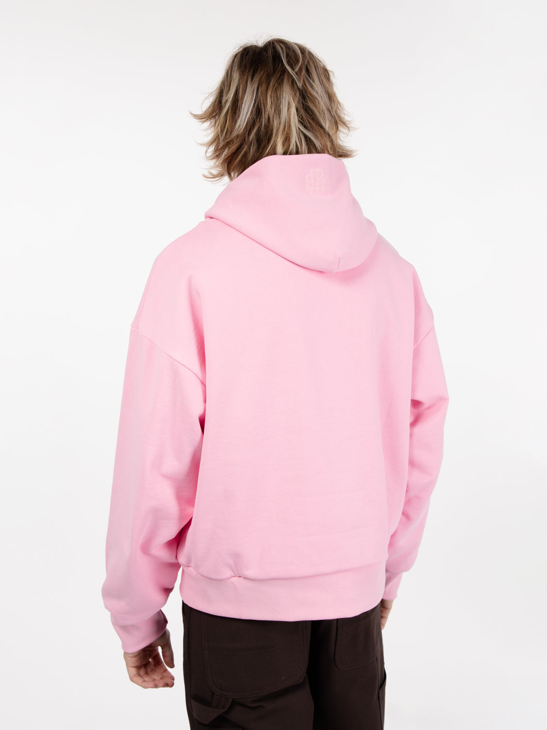 Double layer hoodie rosa