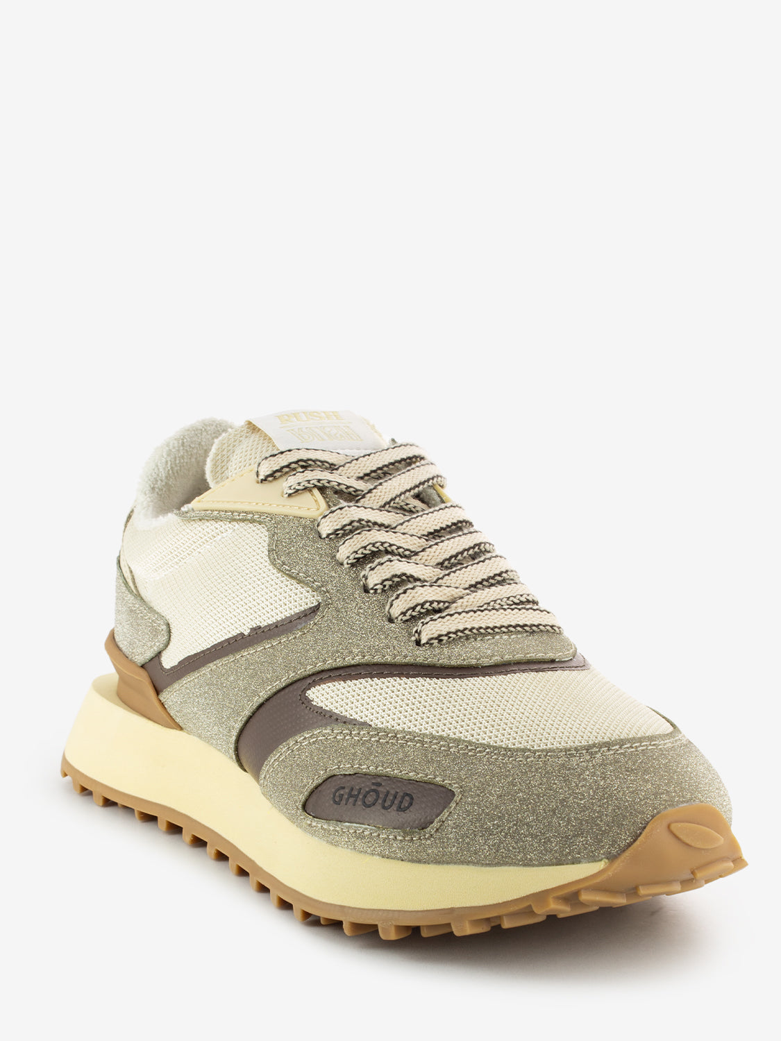 Sneakers rush one 2.0 glitter beige