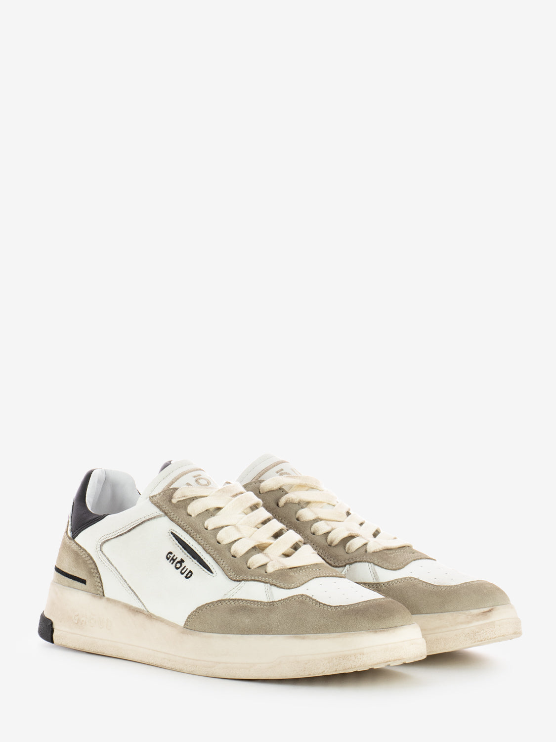 Tweener brushed leather beige toffee sneakers