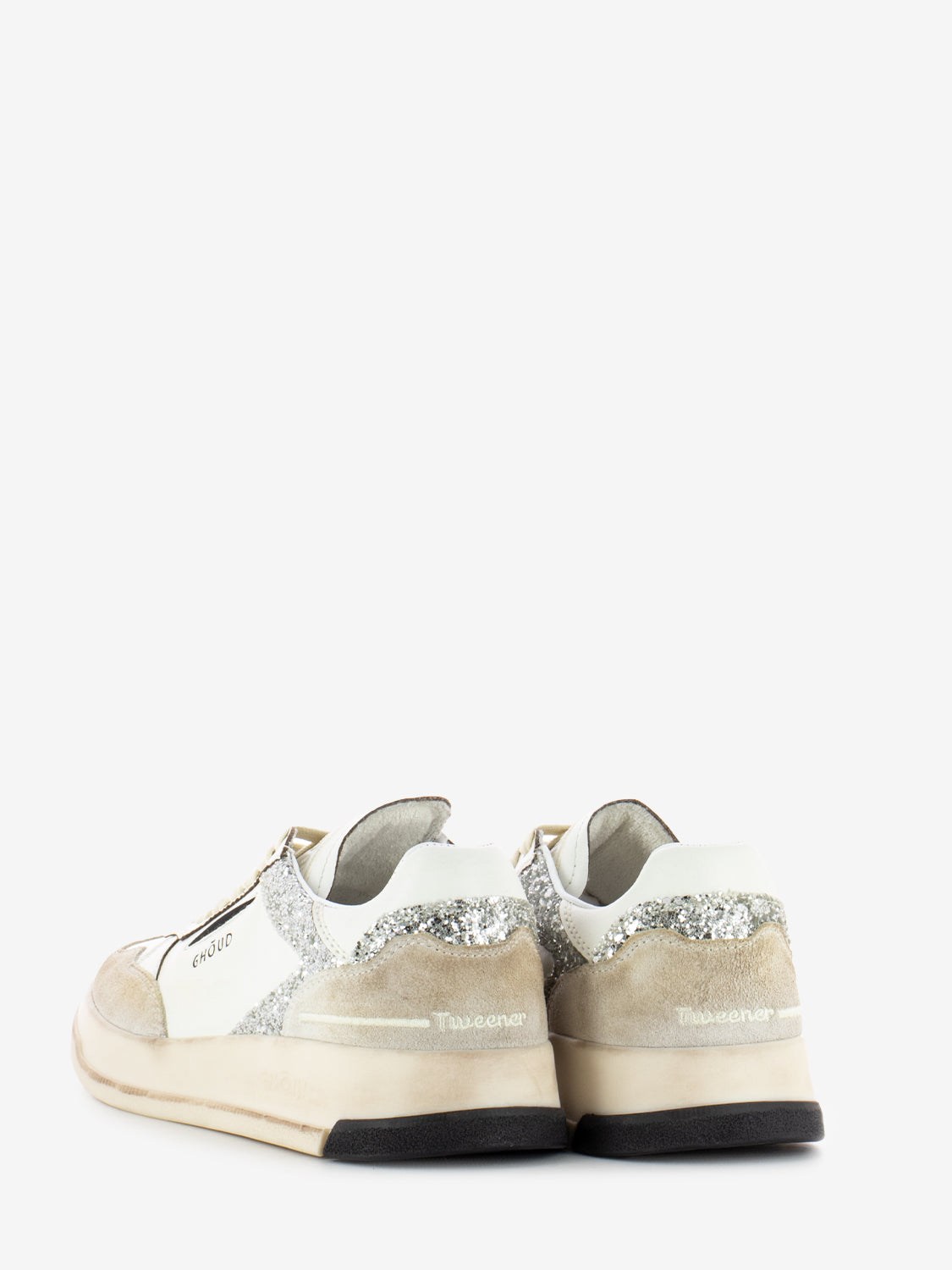 Sneakers Tweener brushed low white / silver