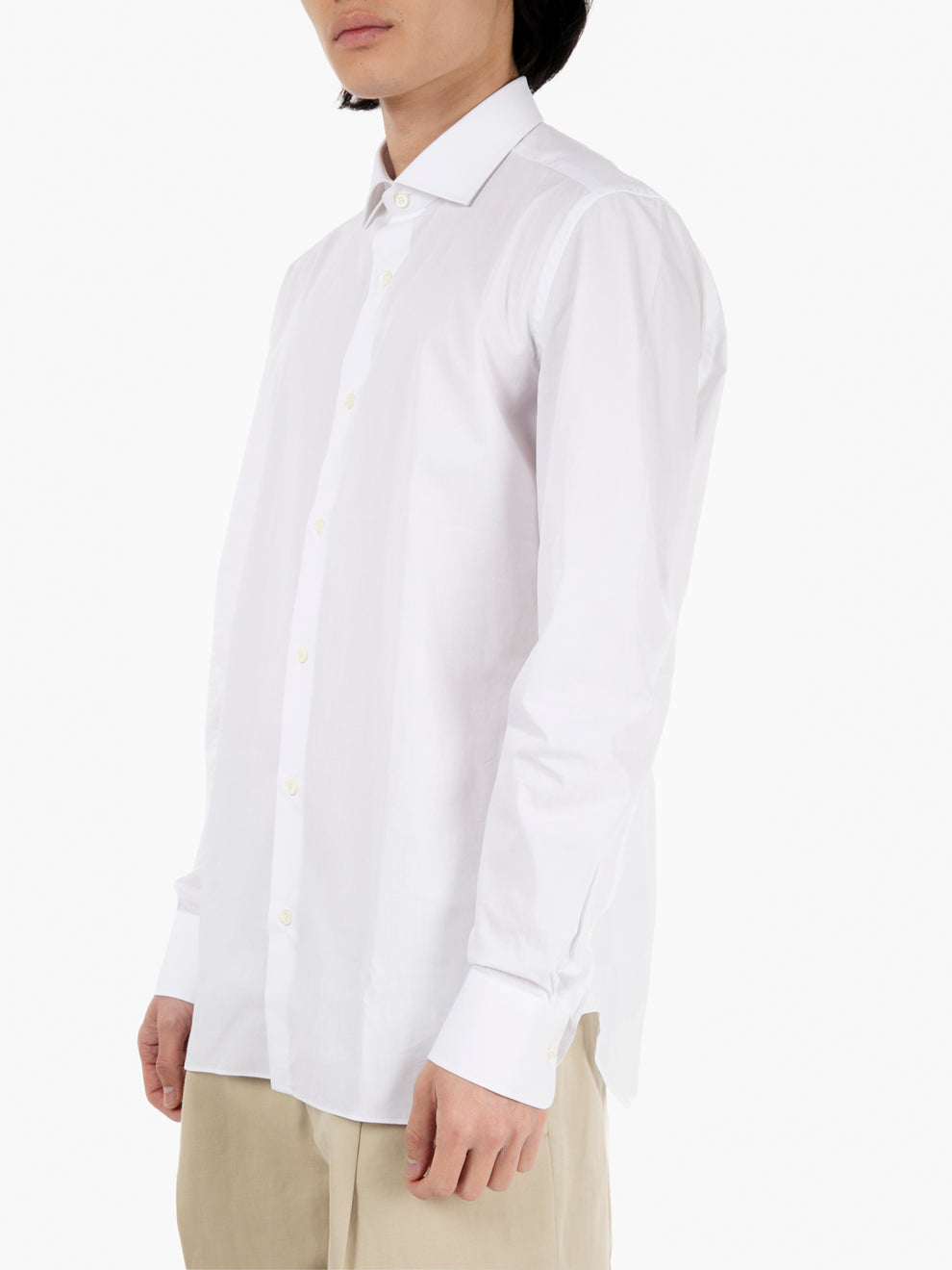 Camicia bianca in cotone leggero