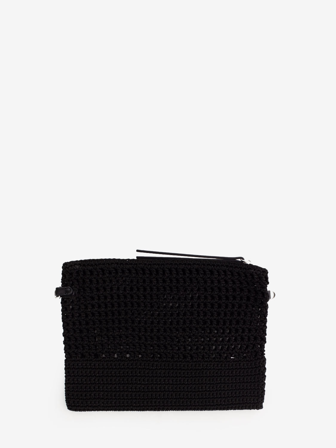 Borsa a tracolla Victoria crochet nero