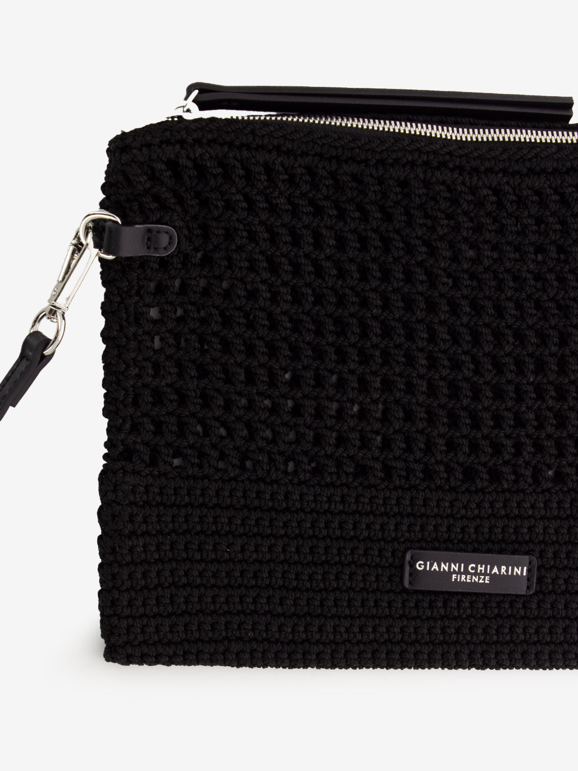 Borsa a tracolla Victoria crochet nero