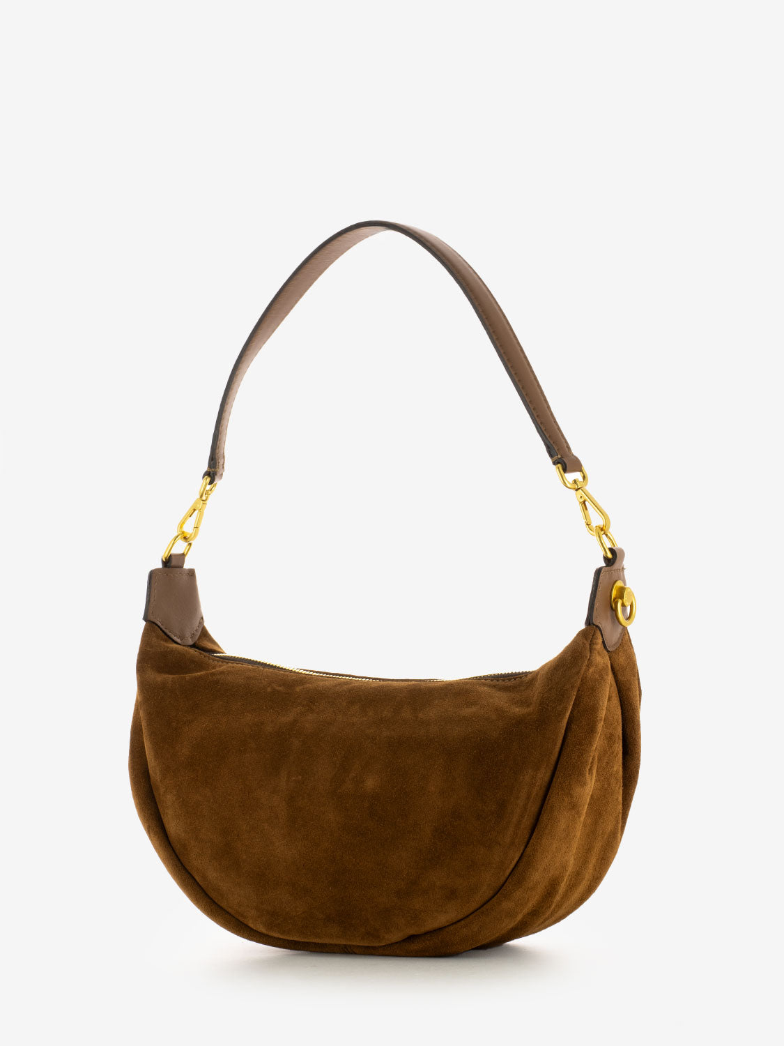 Borsa Aisha in suede cognac