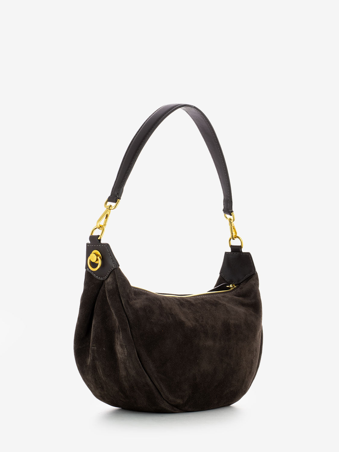 Borsa Aisha in suede moka