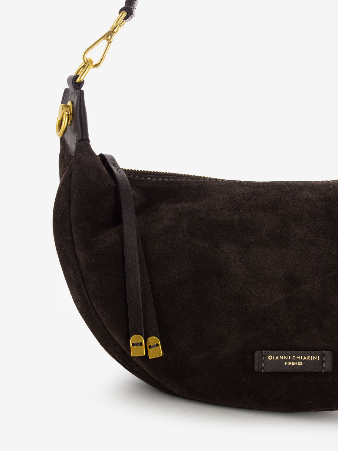 Borsa Aisha in suede moka
