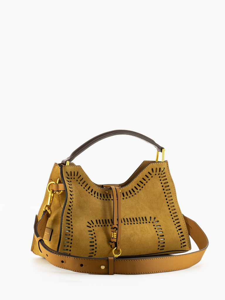 GIANNI CHIARINI - Borsa Aurora S in pelle peanut butter