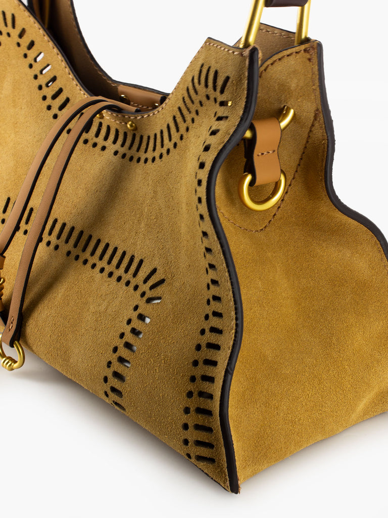 GIANNI CHIARINI - Borsa Aurora S in pelle peanut butter