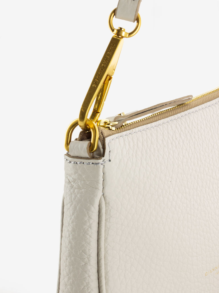 GIANNI CHIARINI - Borsa Brooke small in pelle sabbia