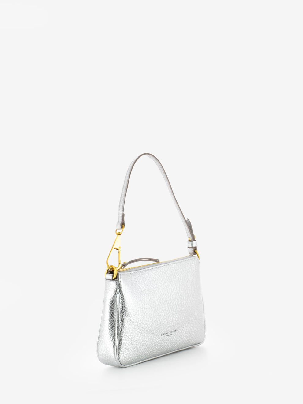 Borsa Brooke small in pelle silver