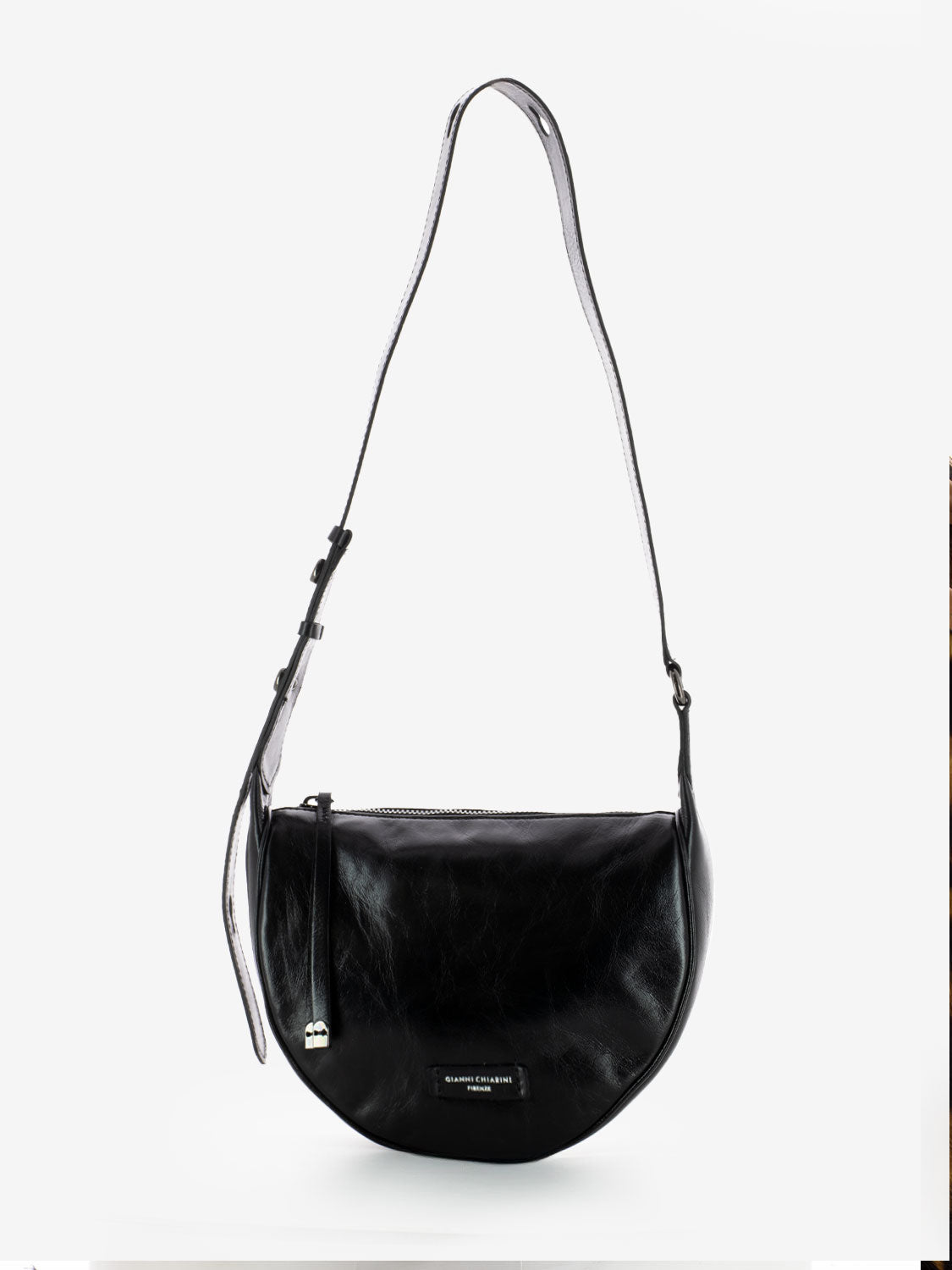 Borsa Charlotte in pelle nera