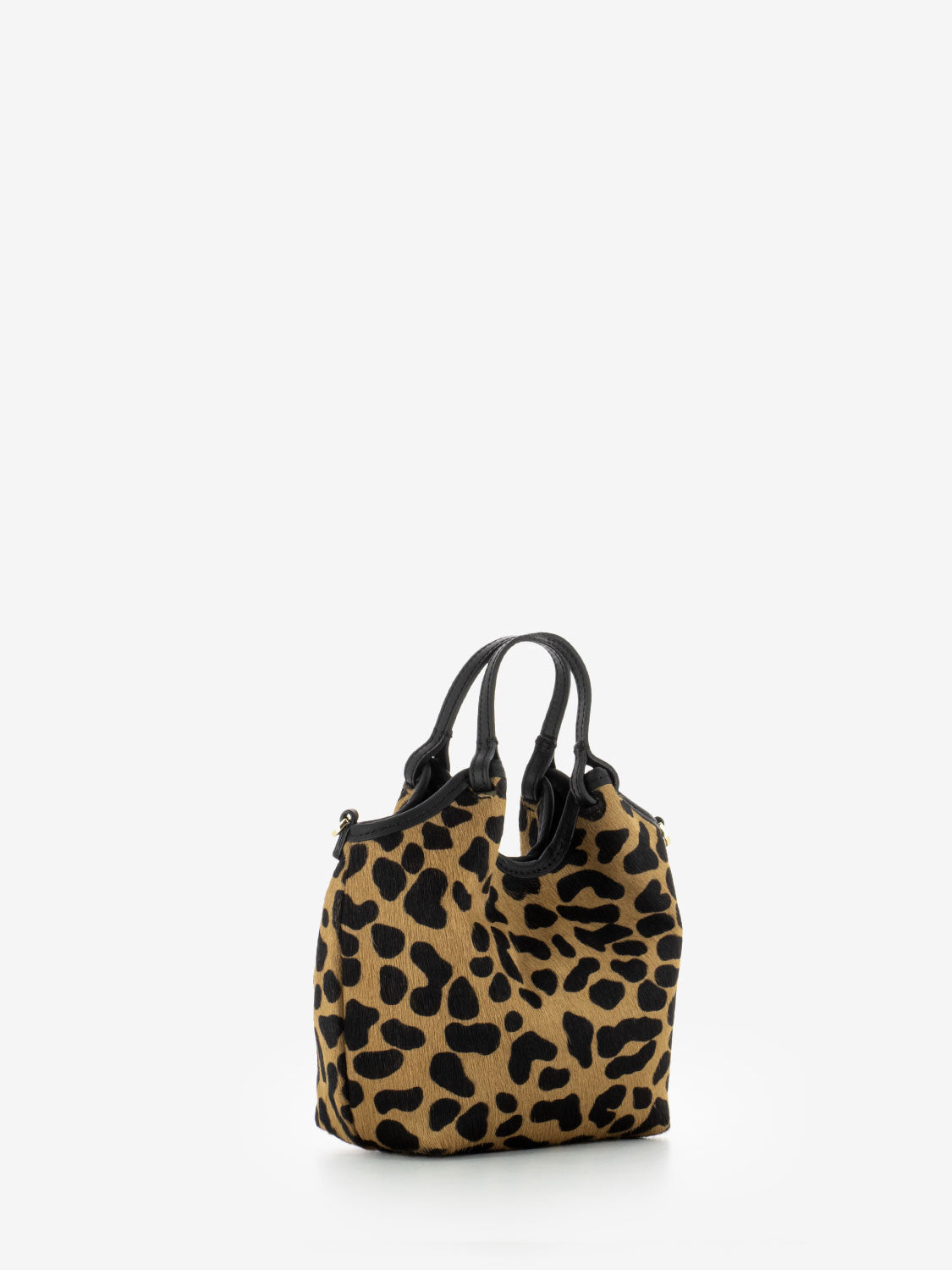 Borsa Dua in cavallino leo / nera