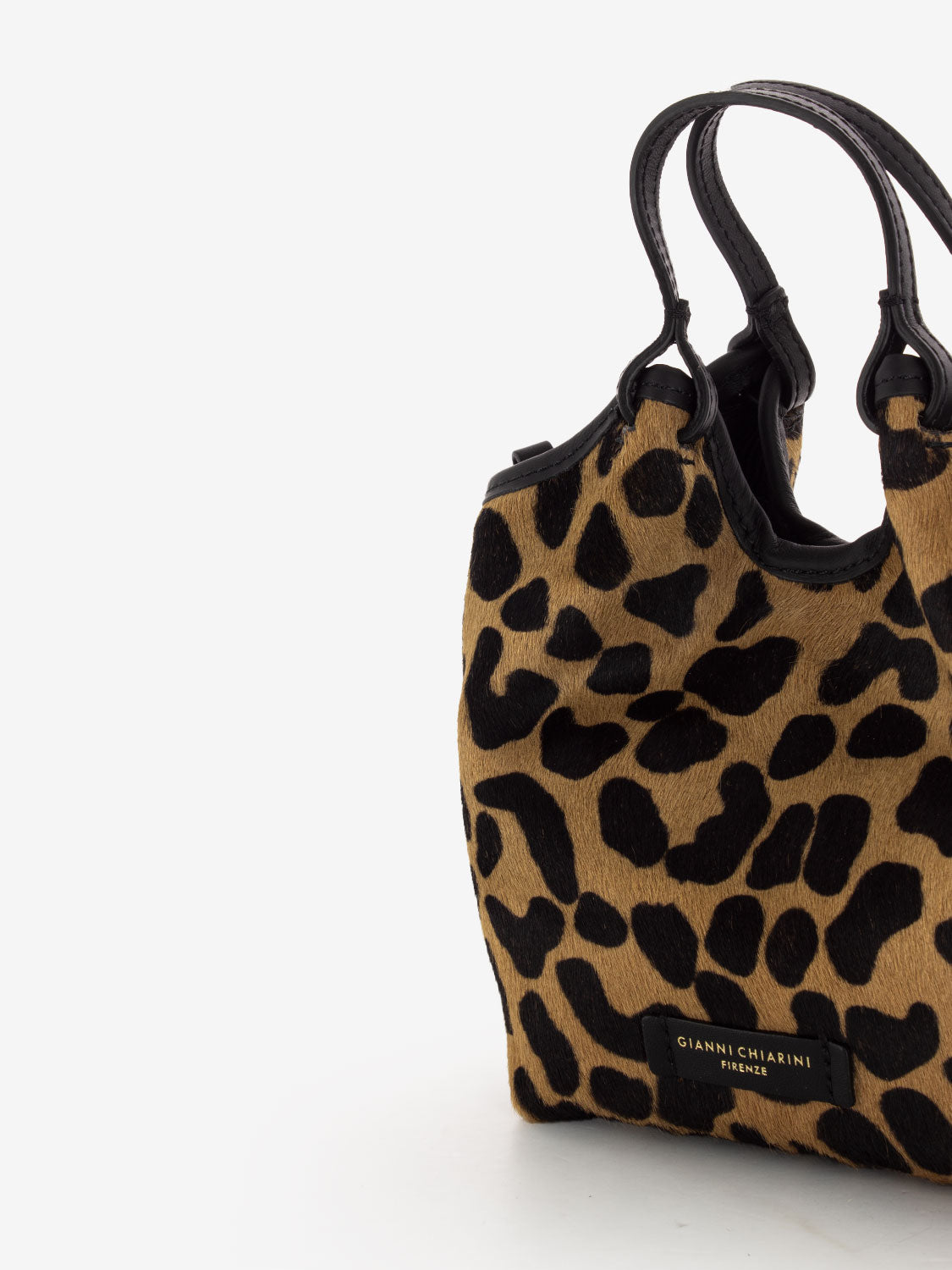 Borsa Dua in cavallino leo / nera