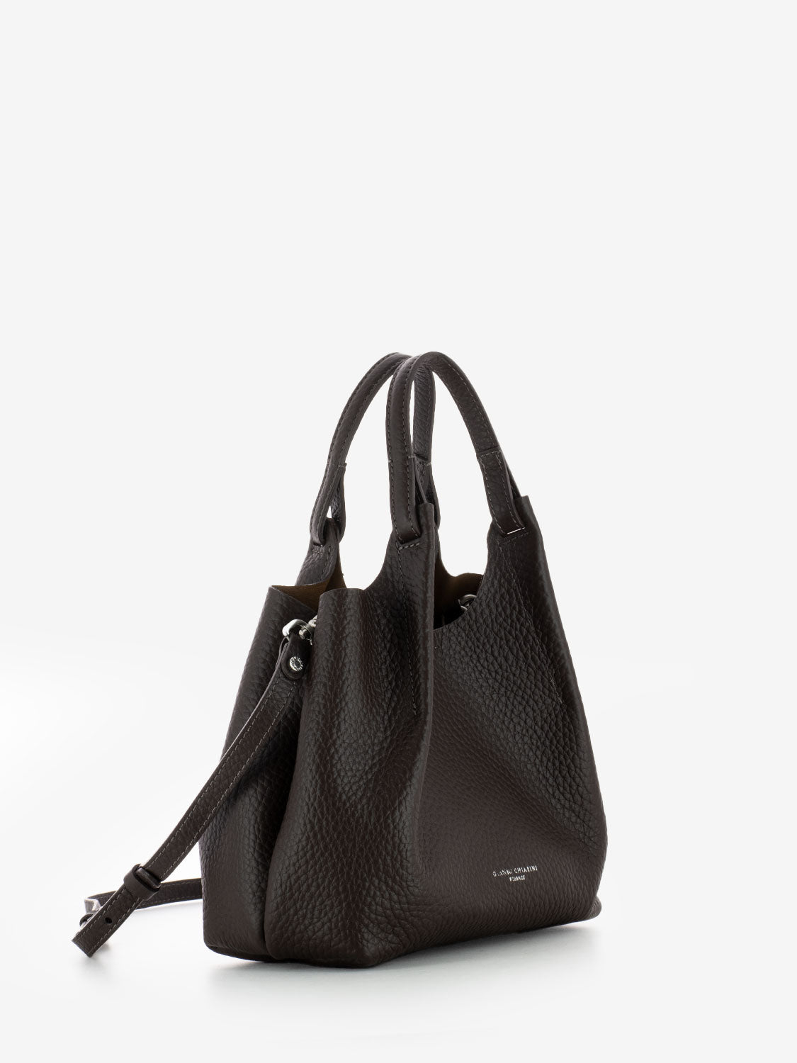 Borsa Dua in pelle espresso / castoro