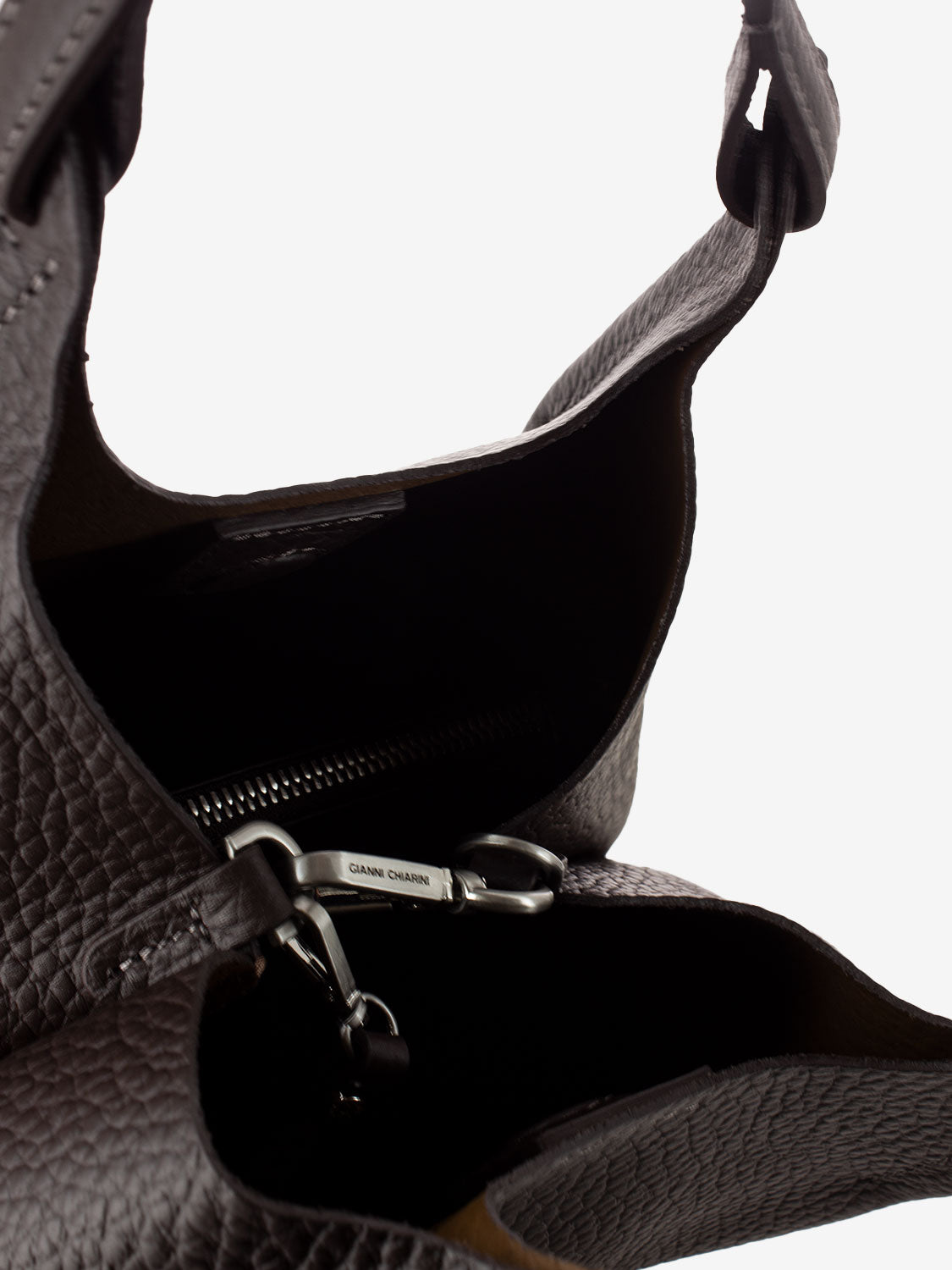 Borsa Dua in pelle espresso / castoro