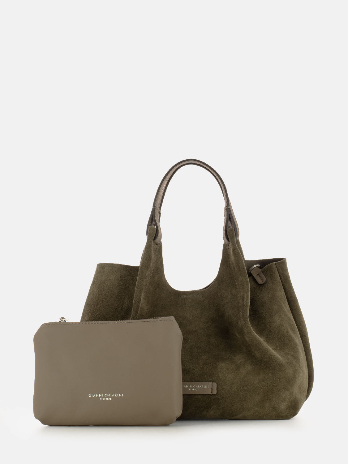 Borsa Dua in suede daino