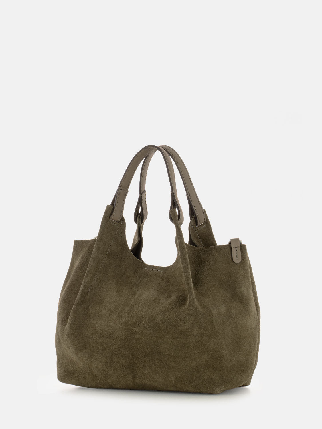 Borsa Dua in suede daino