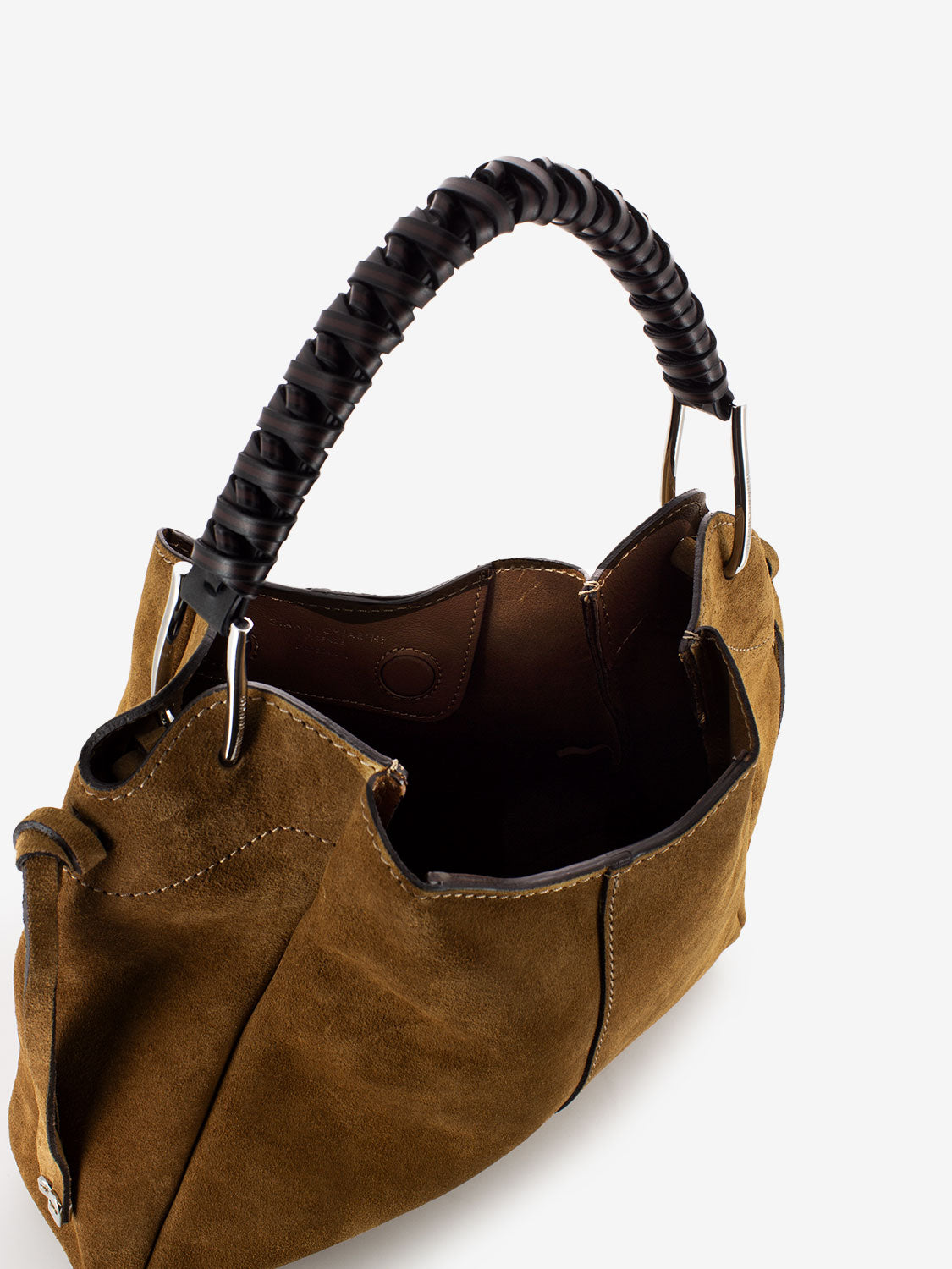 Borsa Era small in suede cognac