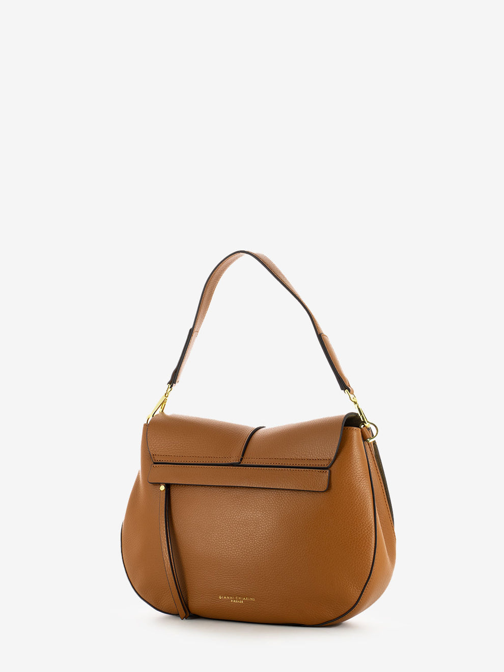 Borsa Helena large in pelle caramello