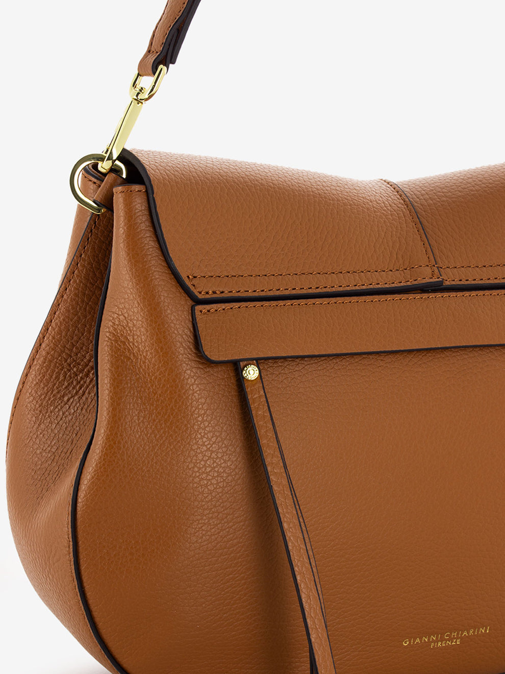 Borsa Helena large in pelle caramello