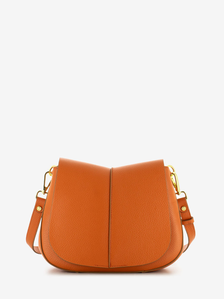 GIANNI CHIARINI - Borsa in pelle Helena round corallo