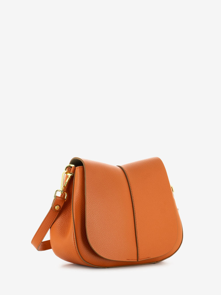 GIANNI CHIARINI - Borsa in pelle Helena round corallo