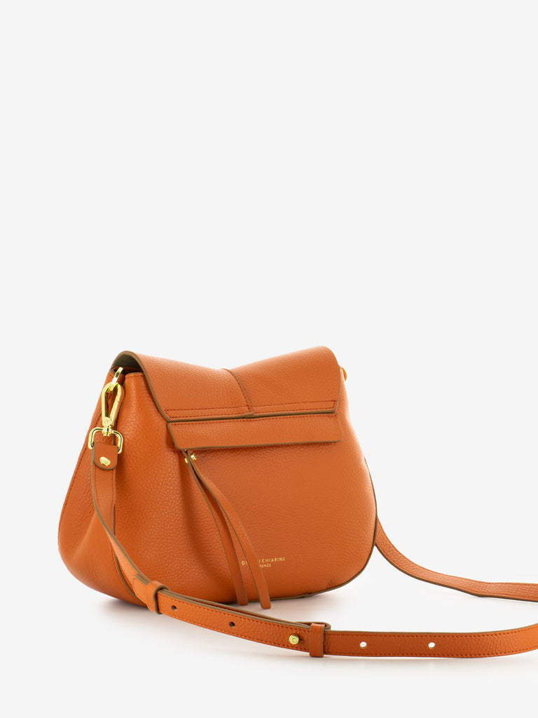 GIANNI CHIARINI - Borsa in pelle Helena round corallo
