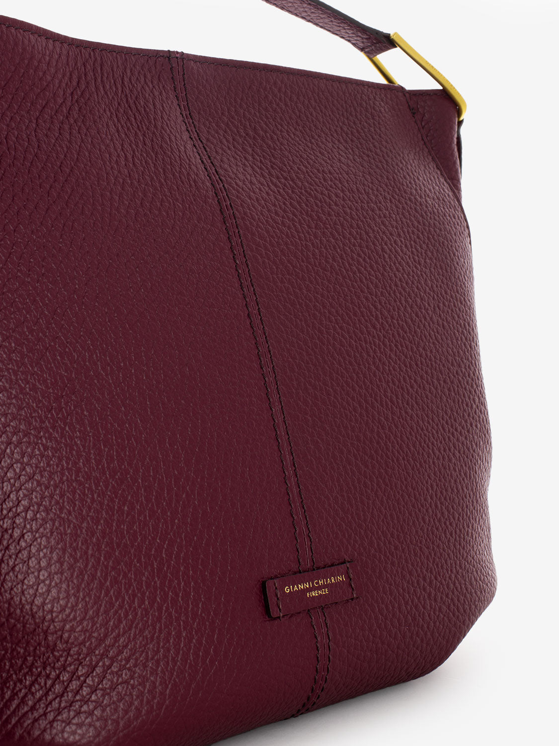 Borsa Natasha in pelle wine berry