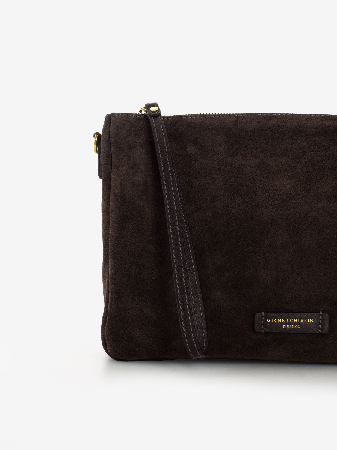 Borsa Nora Pouch in suede moka