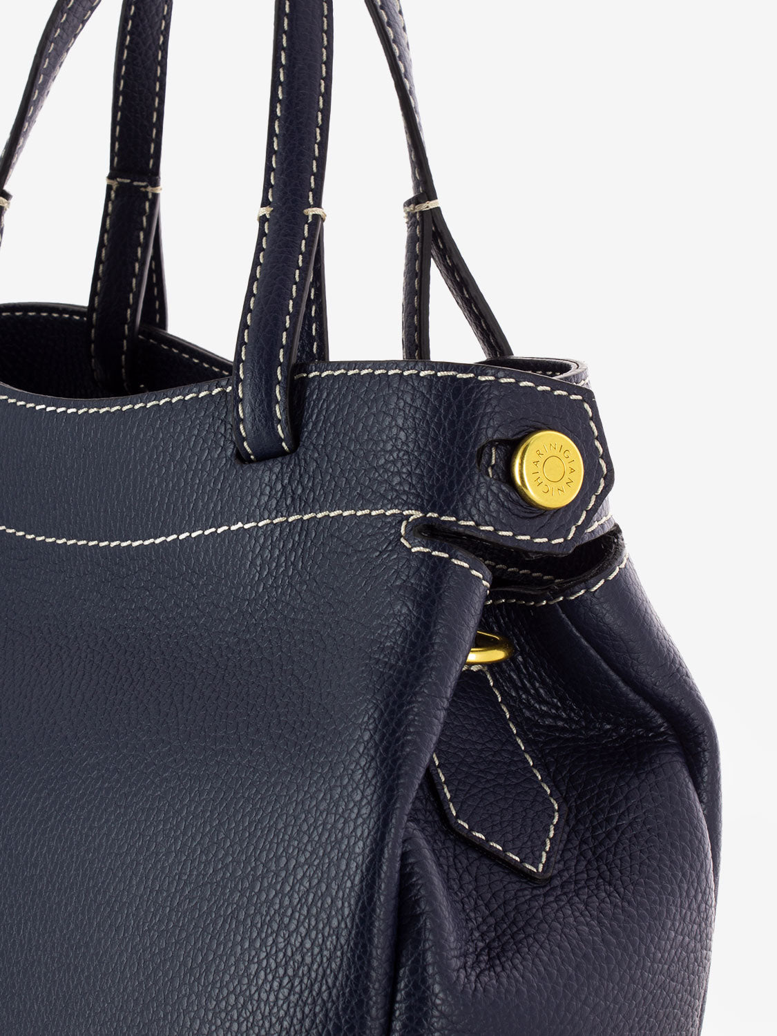 Borsa Ottavia in pelle blu navy