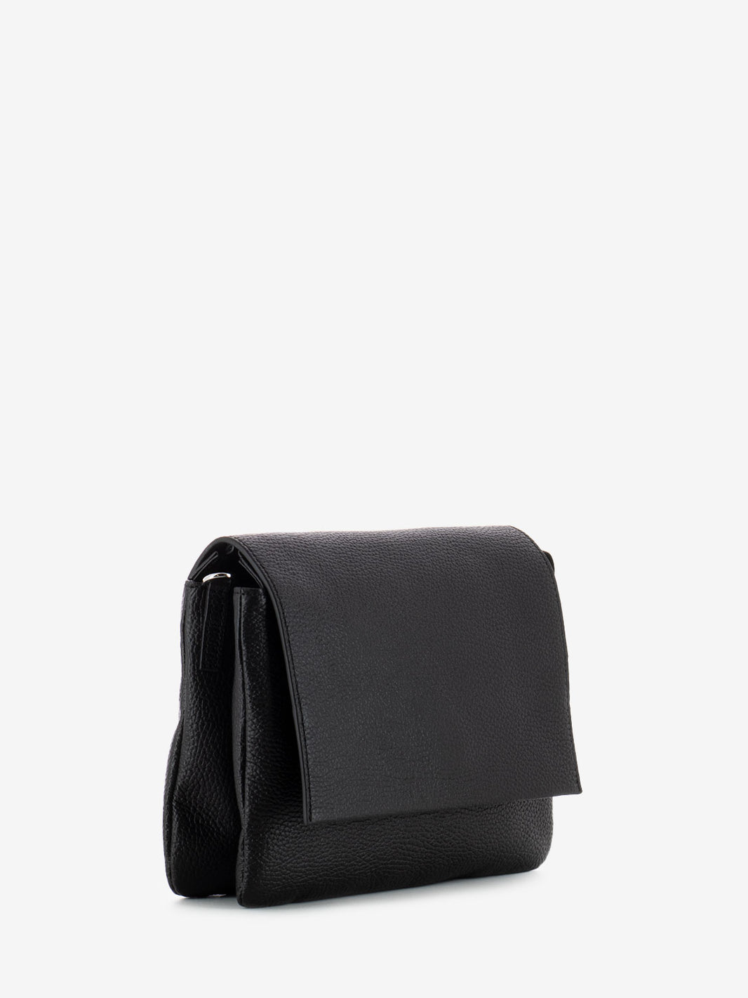 Borsa Three in pelle nero