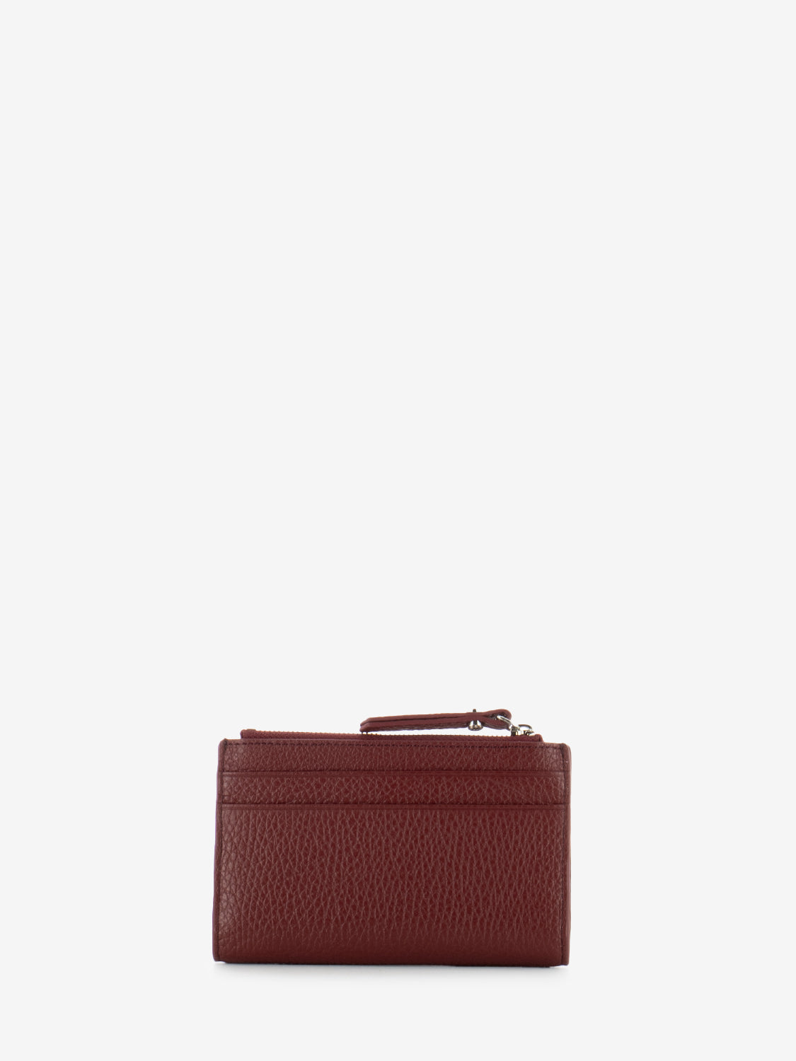 Portacarte in pelle bordeaux