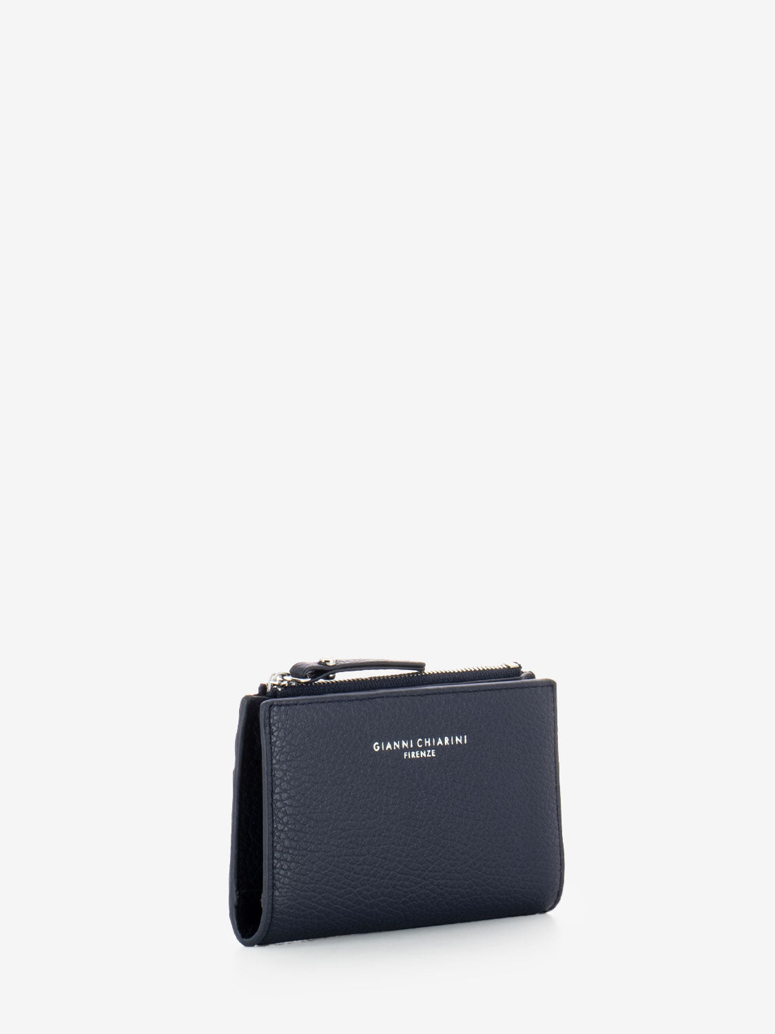 Portacarte in pelle navy