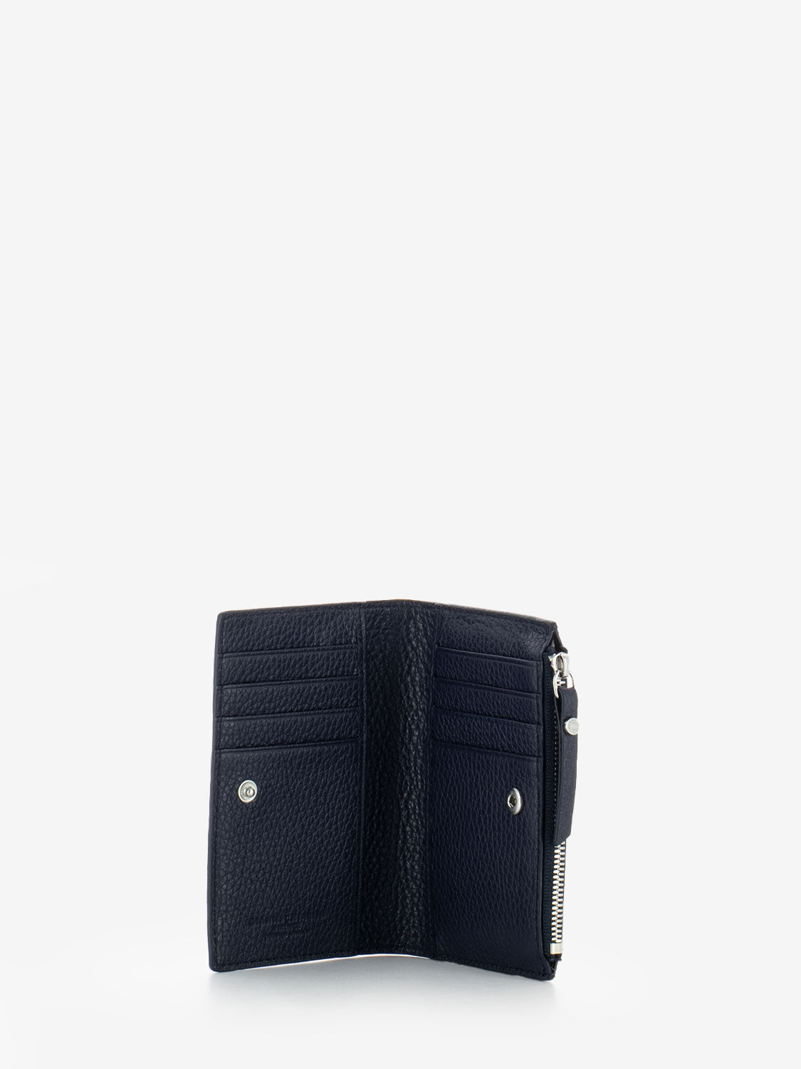 Portacarte in pelle navy