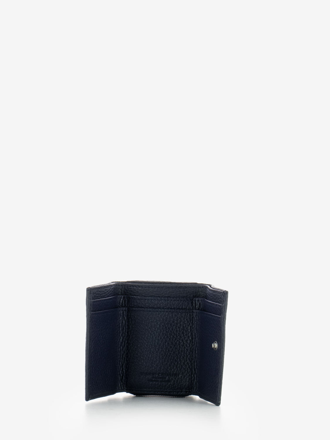 Portafoglio Grain in pelle navy
