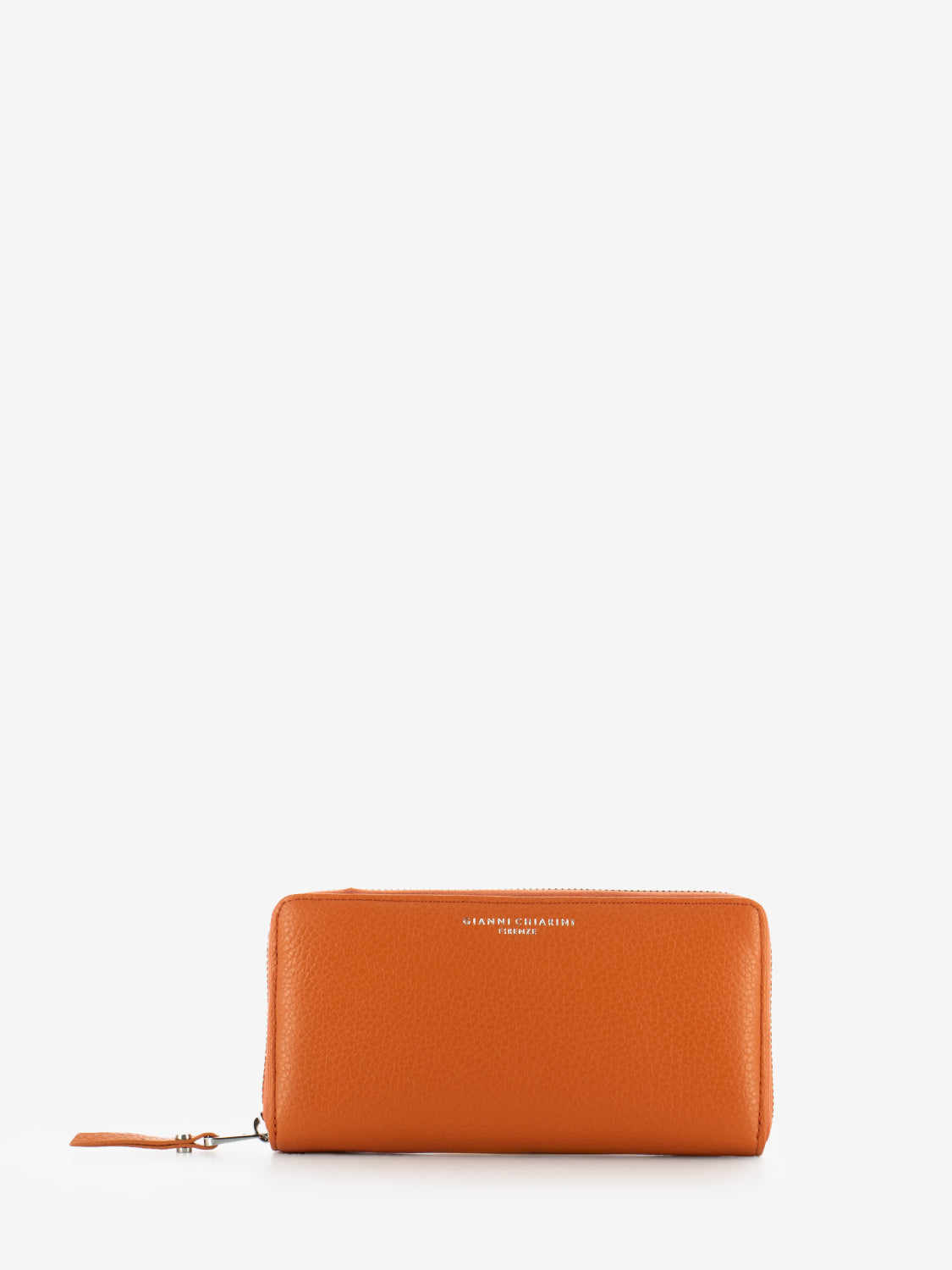 Portafoglio Grain zip around corallo