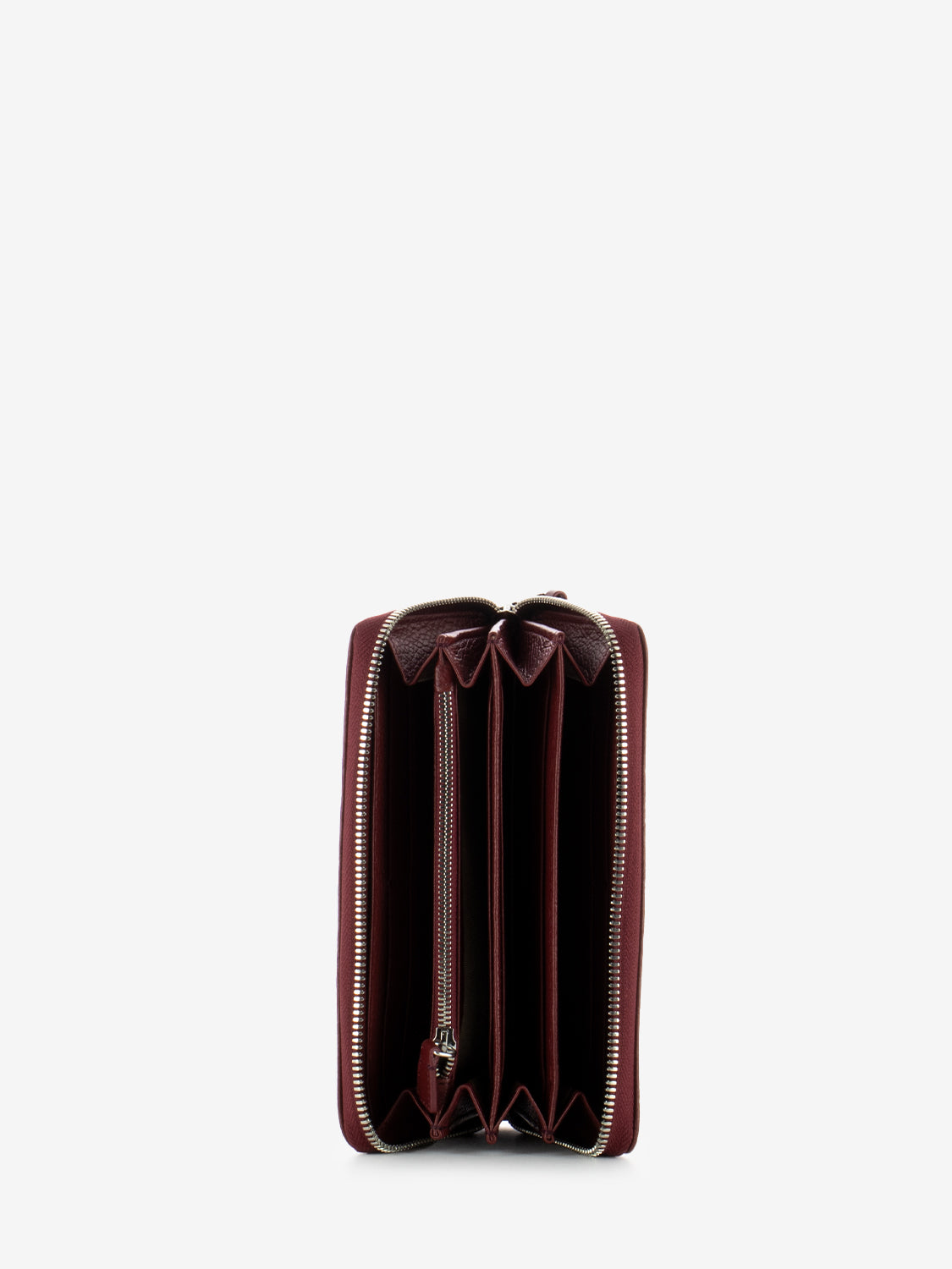 Portafoglio in pelle bordeaux