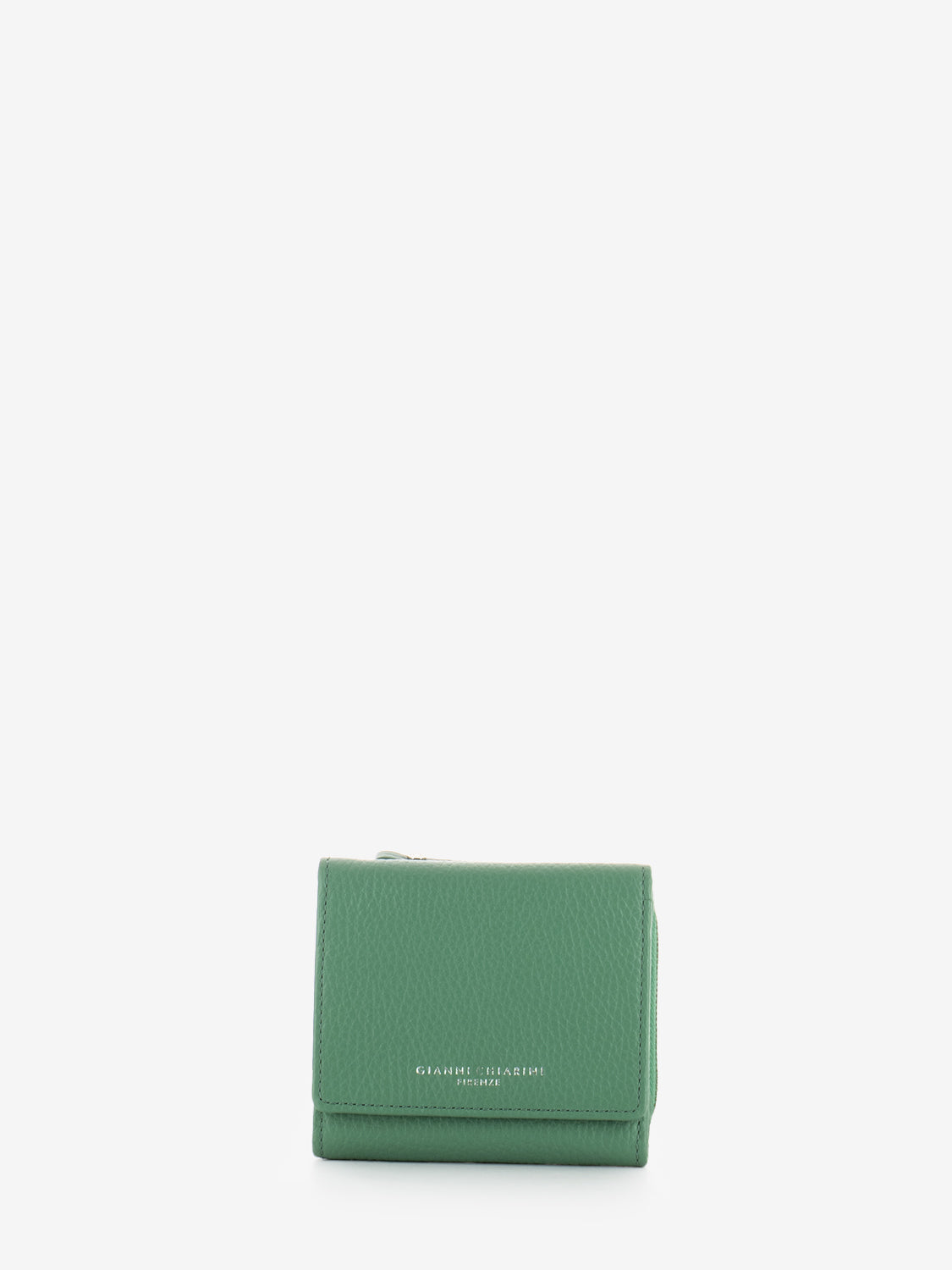 Portafoglio in pelle grain menta