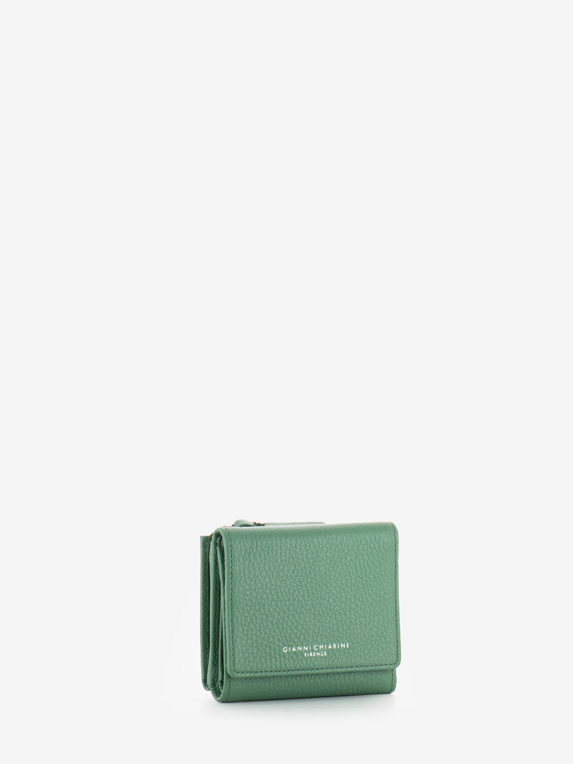 Portafoglio in pelle grain menta