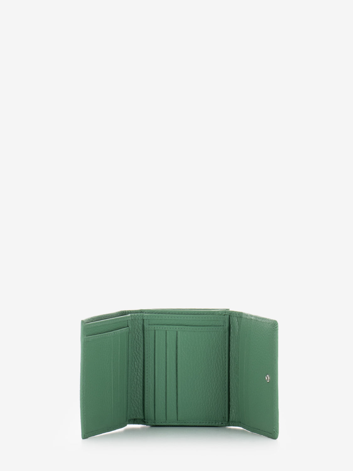 Portafoglio in pelle grain menta