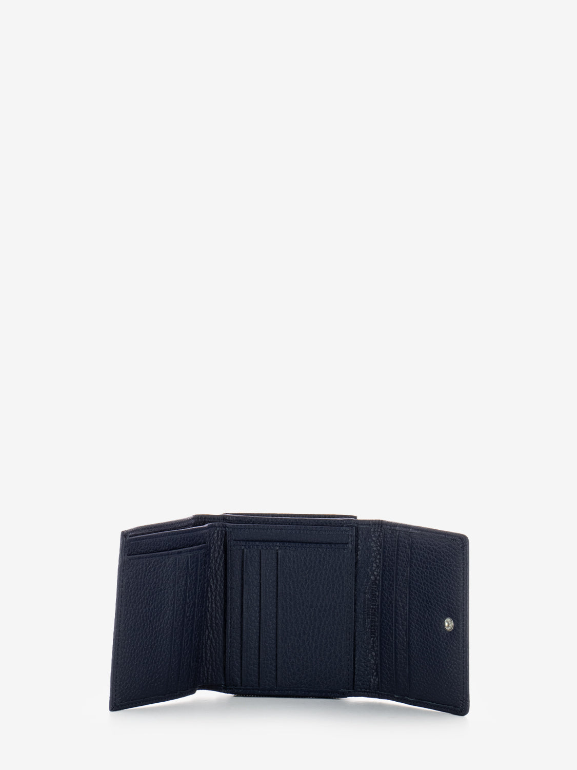 Portafoglio in pelle grain navy