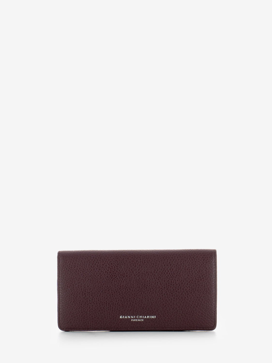Large Grain Wallet in Wine Berry Leather