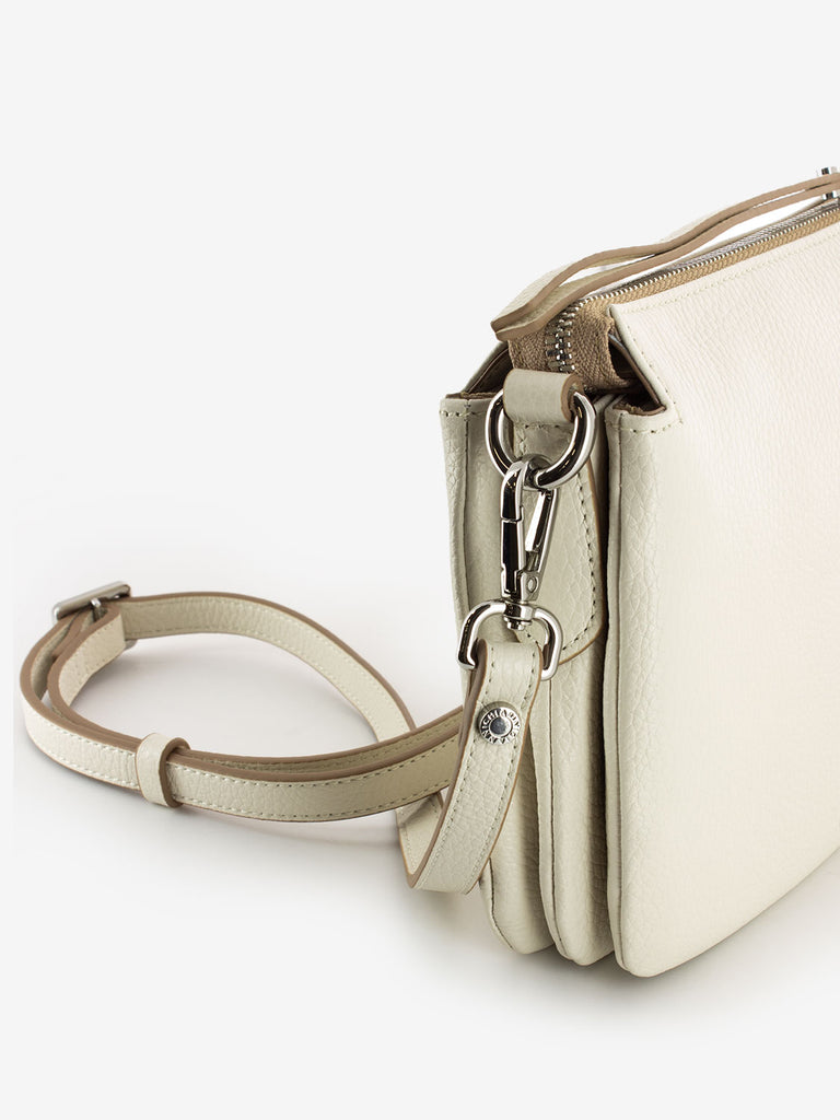 GIANNI CHIARINI - Tracolla Three small in pellle marble