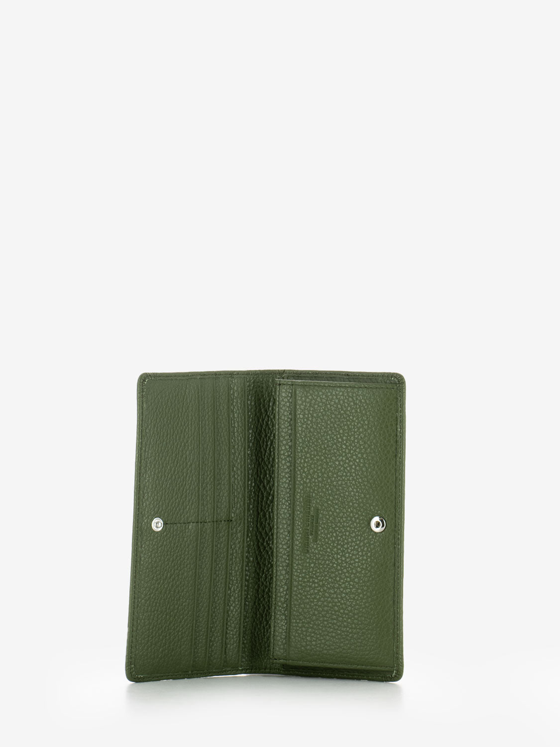 Large Grain wallet in deep fir leather