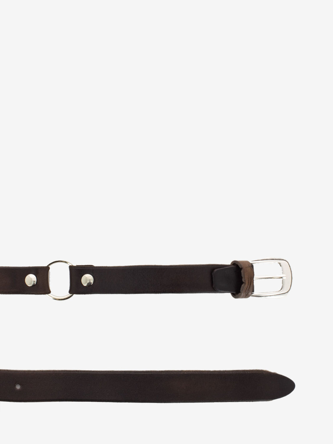 Cintura in pelle testa di moro