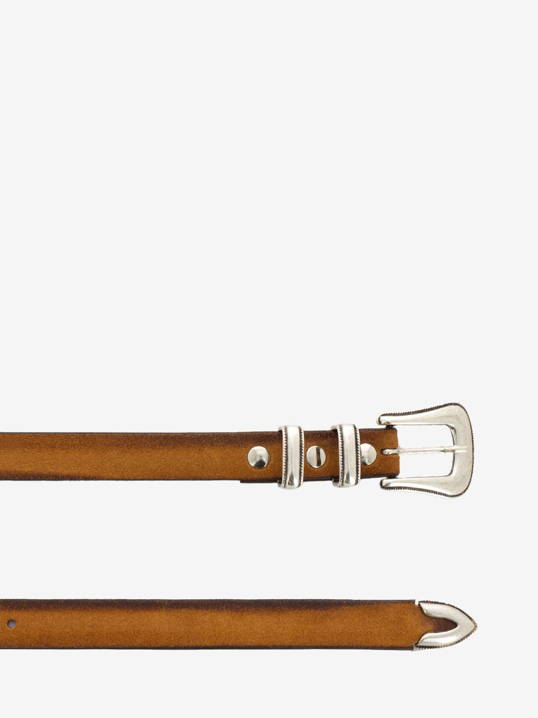 Cintura in suede testa di moro