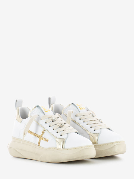 Sneakers Giada white / gold