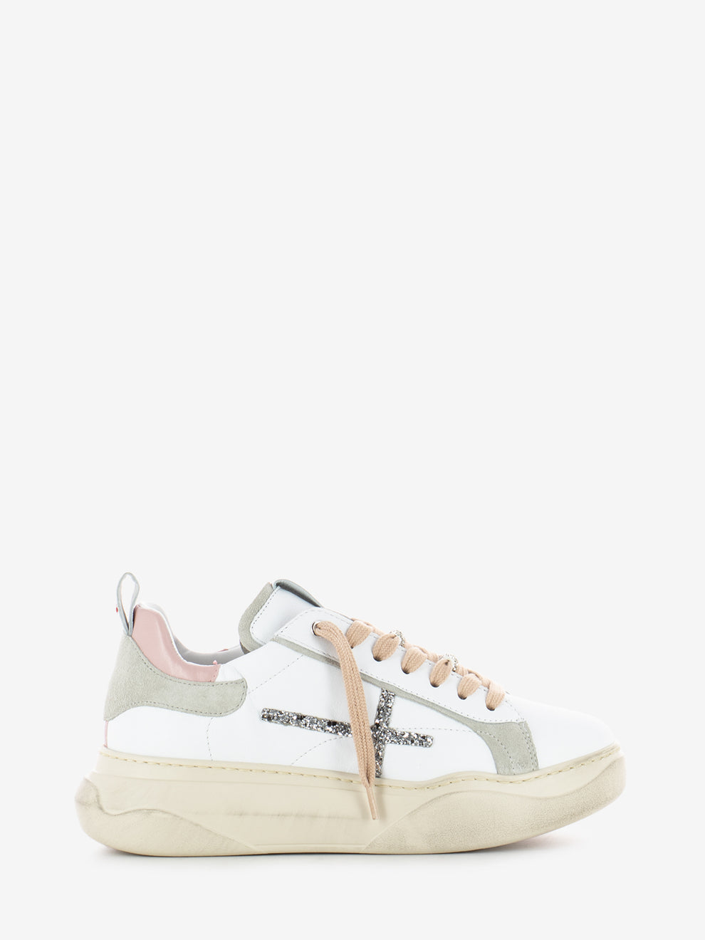 Giada white / rose / pearl sneakers