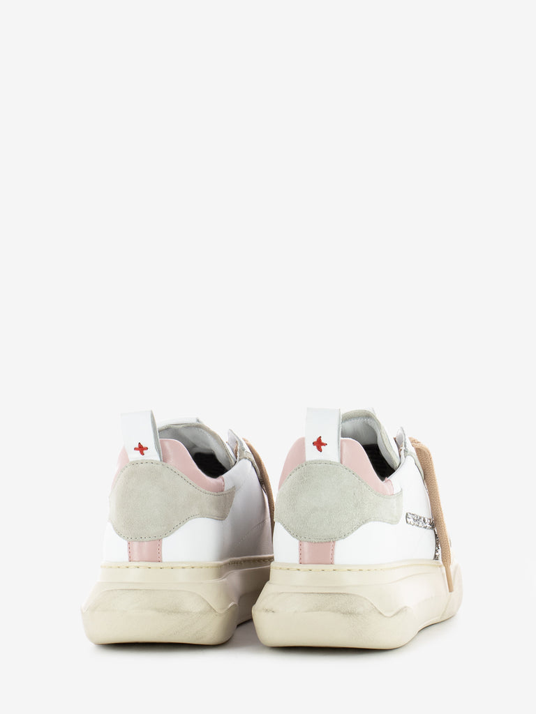 GIO+ - Sneakers Giada white / rose / perla