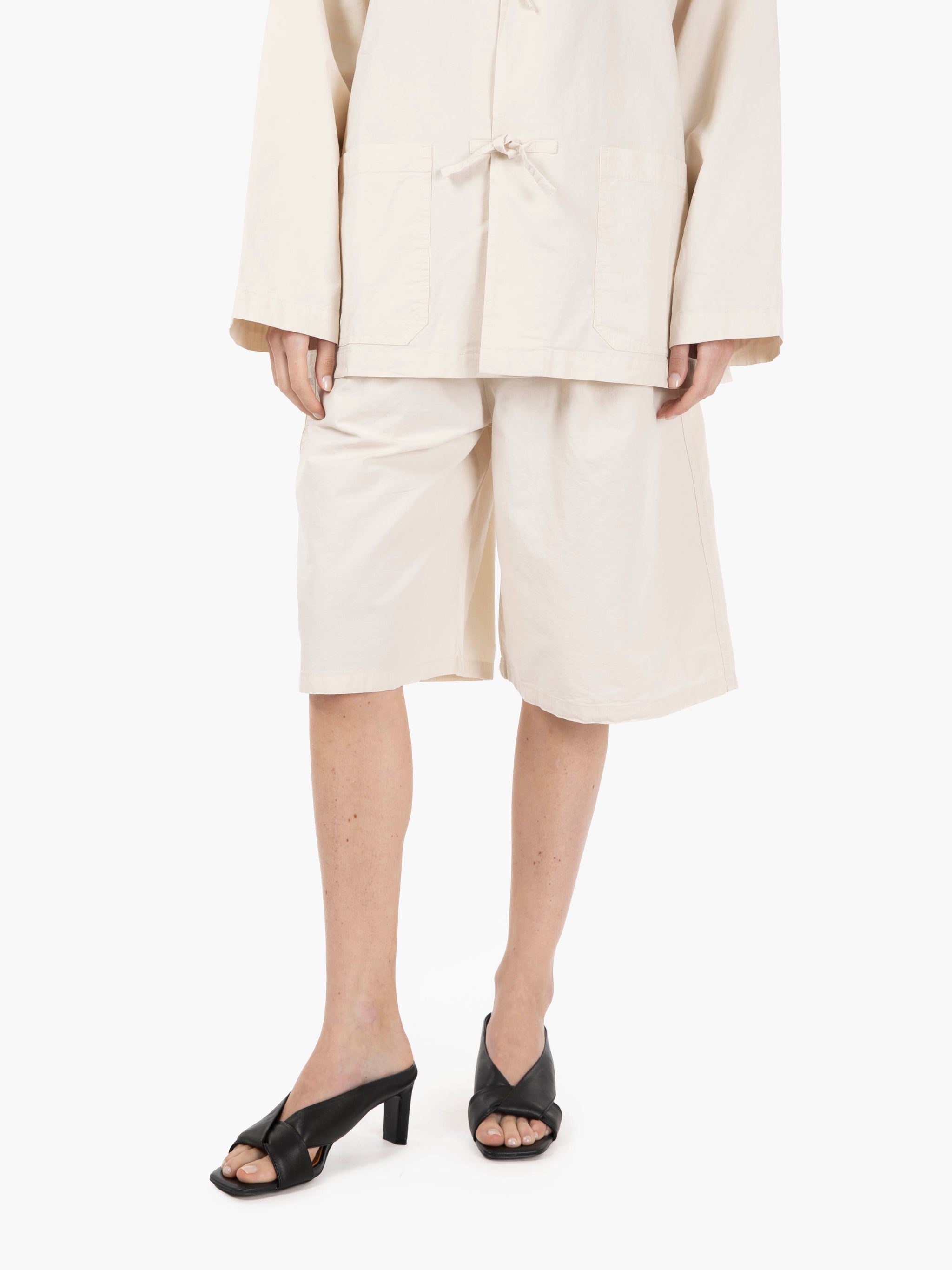 Bermuda loose ripstop offwhite